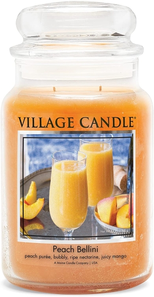 Village Candle Peach Bellini 602 g - 2 Docht